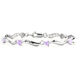 Engraved Bracelet with 1-8 Stones