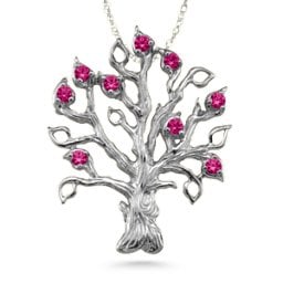 Family Tree 3-14 Stones Pendant
