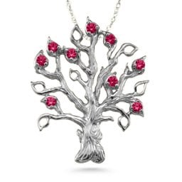Family Tree 3-14 Stones Pendant