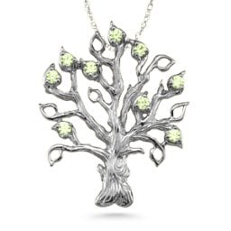 Family Tree 3-14 Stones Pendant
