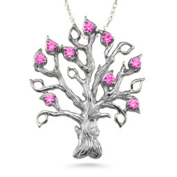 Family Tree 3-14 Stones Pendant