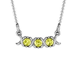 2-5 Stone Hugs and Kisses XOXO Pendant