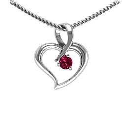 Twist Petit Heart Pendant