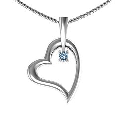 Tilted Heart Pendant