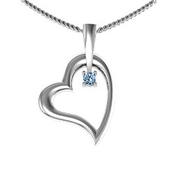 Tilted Heart Pendant