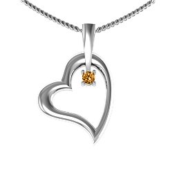 Tilted Heart Pendant