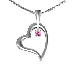 Tilted Heart Pendant