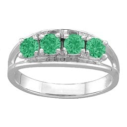 Classic 2-6 Gemstones Ring