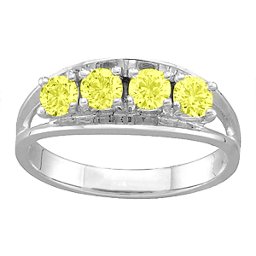 Classic 2-6 Gemstones Ring