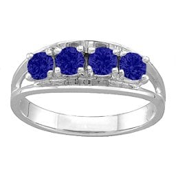 Classic 2-6 Gemstones Ring