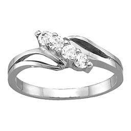 Diagonal Gemstone Branch Ring