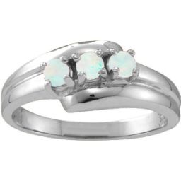 "Reverie" Angled 2-6 Stones Ring