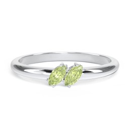 2 Stone Marquise Ring