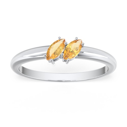 2 Stone Marquise Ring