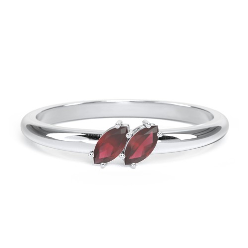 2 Stone Marquise Ring