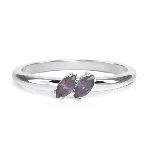 2 Stone Marquise Ring