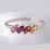 4 Stone Marquise Ring – Sterling Silver with Garnet, Amethyst, Emerald, and Citrine