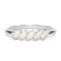 5 Stone Marquise Ring