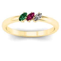 Petit Marquise Trio Ring