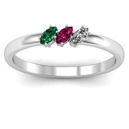 Petit Marquise Trio Ring