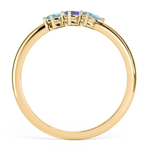 Petit Marquise Trio Ring