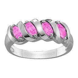 2-6 Marquise Spiral Ring