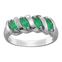 2-6 Marquise Spiral Ring