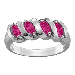 2-6 Marquise Spiral Ring