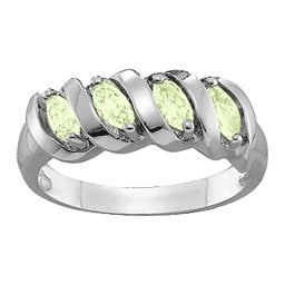 2-6 Marquise Spiral Ring