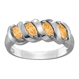 2-6 Marquise Spiral Ring
