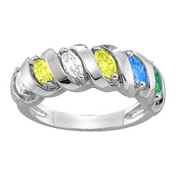 2-6 Marquise Spiral Ring