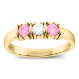 Classic Separated 2-5 Stones Ring