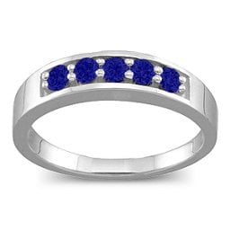 Geometric 3-6 Stones Ring