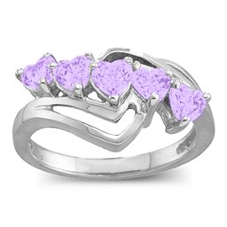 Starburst Heart Ring