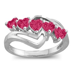 Starburst Heart Ring