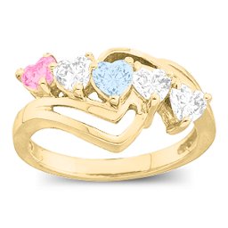 Starburst Heart Ring