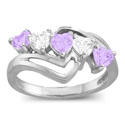 Starburst Heart Ring