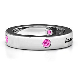 Circular Band 2-5 Stones Ring