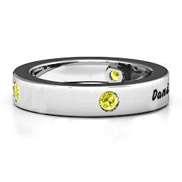 Circular Band 2-5 Stones Ring