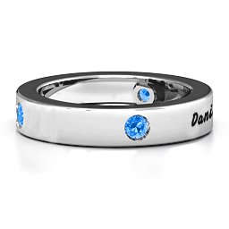 Circular Band 2-5 Stones Ring