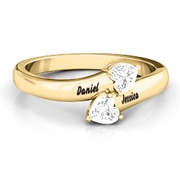 "Tribute" Hearts Bypass Ring