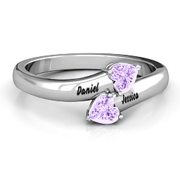 "Tribute" Hearts Bypass Ring