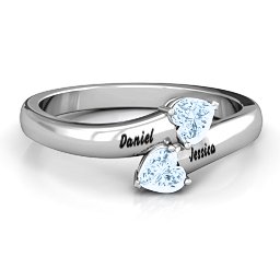 "Tribute" Hearts Bypass Ring