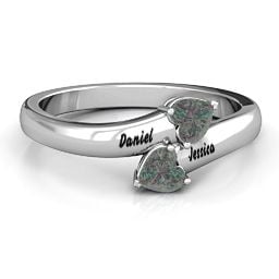 "Tribute" Hearts Bypass Ring