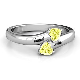 "Tribute" Hearts Bypass Ring