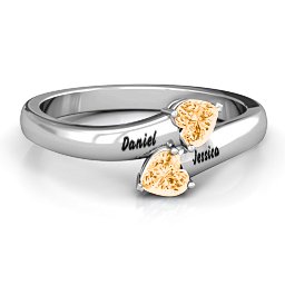 "Tribute" Hearts Bypass Ring