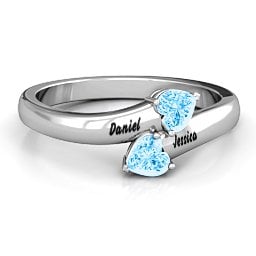 "Tribute" Hearts Bypass Ring