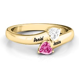 "Tribute" Hearts Bypass Ring