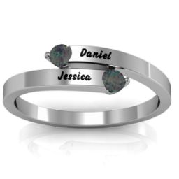 "Soleil" Tipped Bypass Ring