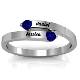 "Soleil" Tipped Bypass Ring